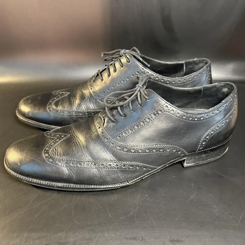 Cole‎ Haan Williams Wingtip C12209 Black Leather Oxford Mens Size 13